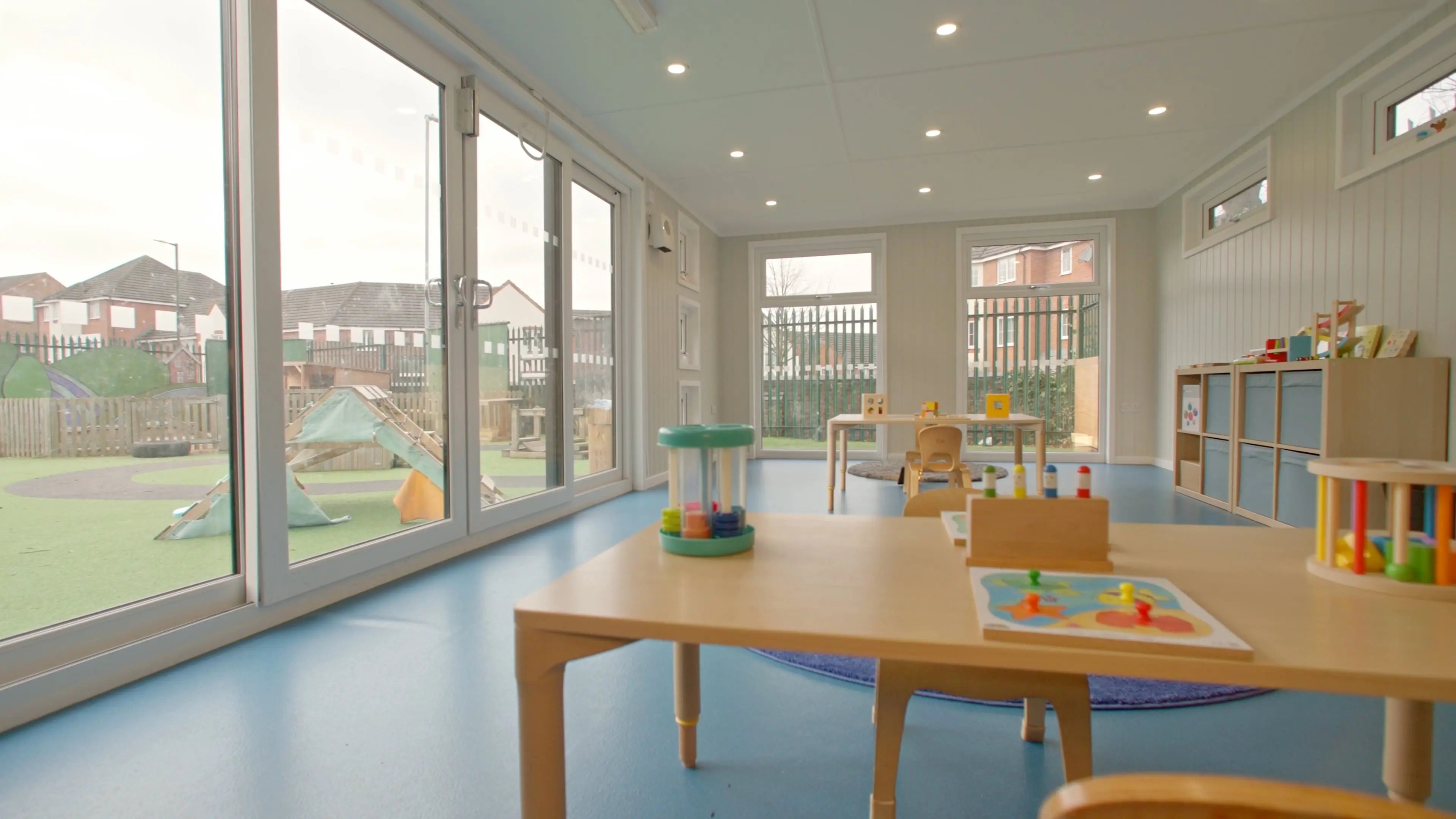 modern nursery room interior 